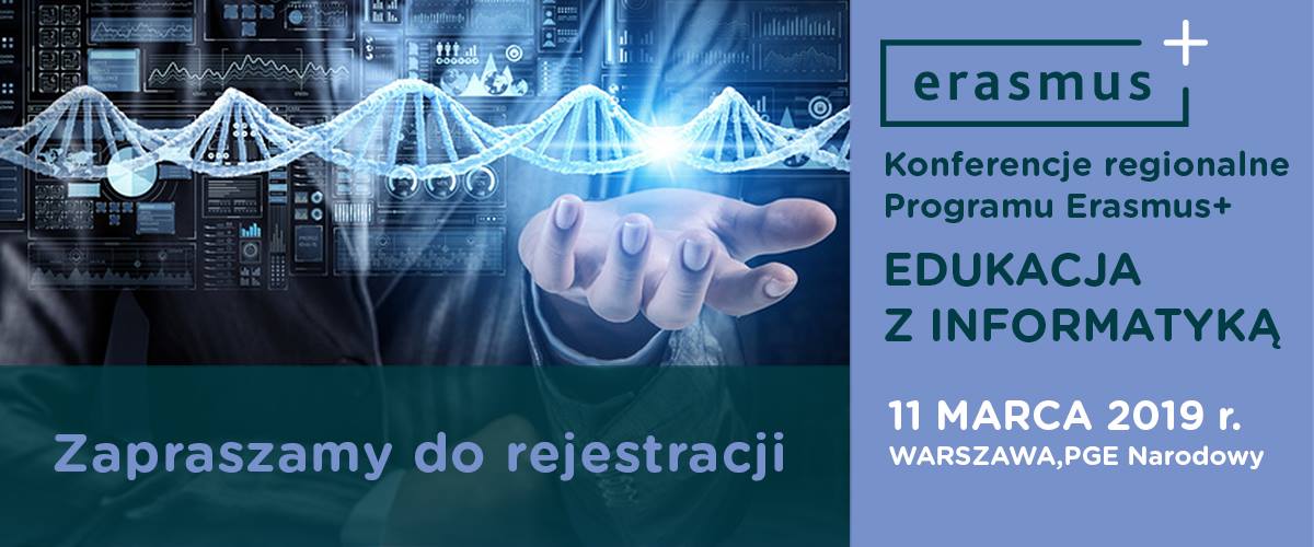 Edukacja z&nbsp;informatyką – konferencja regionalna Programu Erasmus+