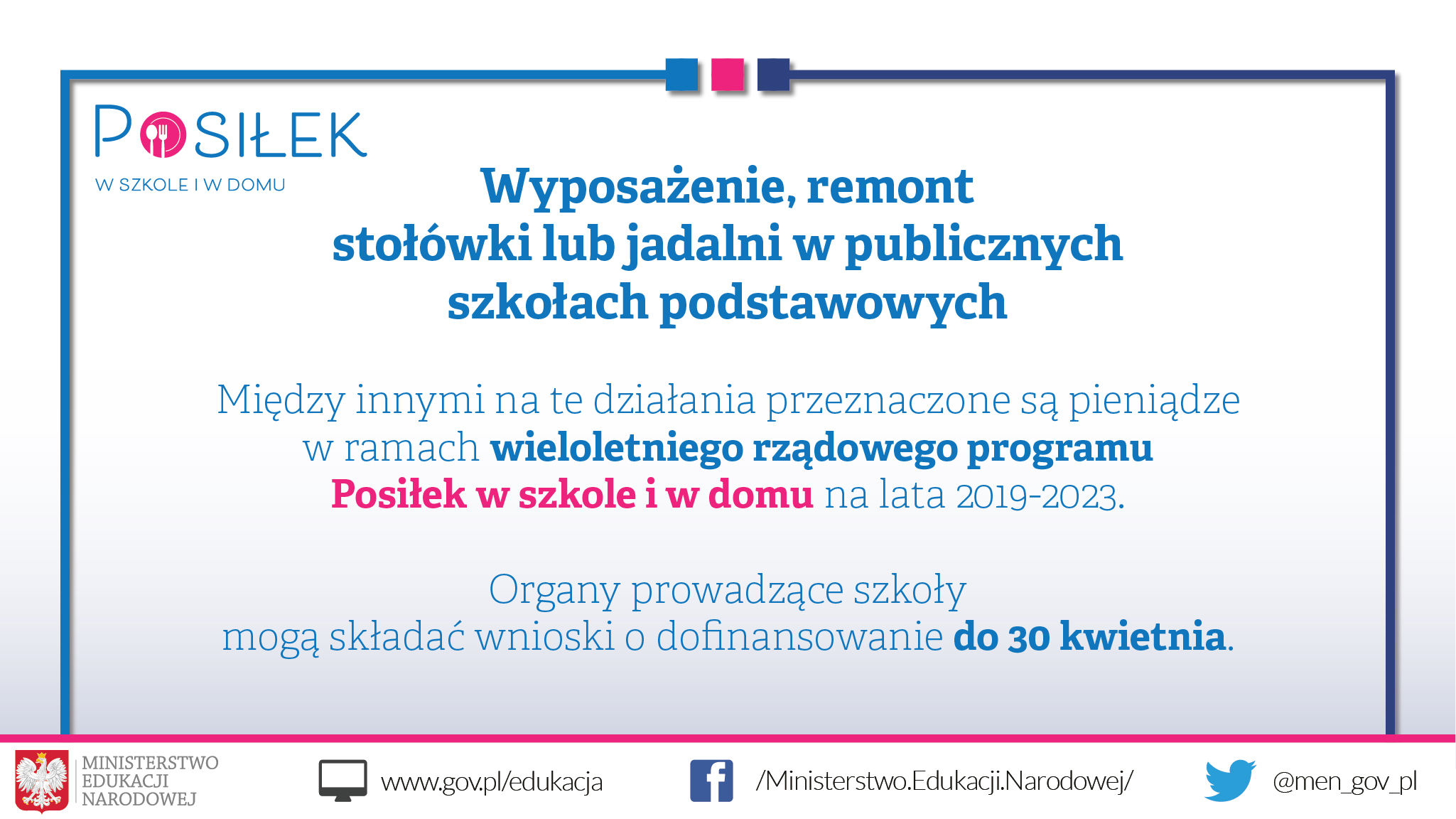 Program „Posiłek w&nbsp;szkole i&nbsp;w&nbsp;domu”