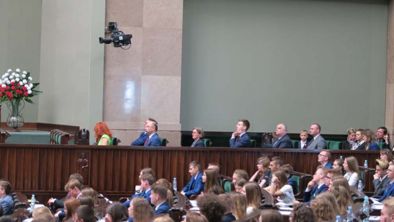 widok ogólny sali plenarnej sejmu