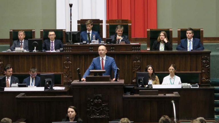 wystapienie zastępby prezesa Instytutu Pamięci Narodowej Mateusza Szpytmy