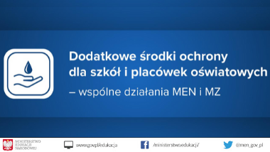 Dodatkowe środki ochrony dla szkół i&nbsp;placówek oświatowych – wspólne działania MEN i&nbsp;MZ