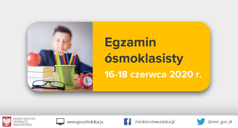 Informacja o&nbsp;egzaminie ósmoklasisty