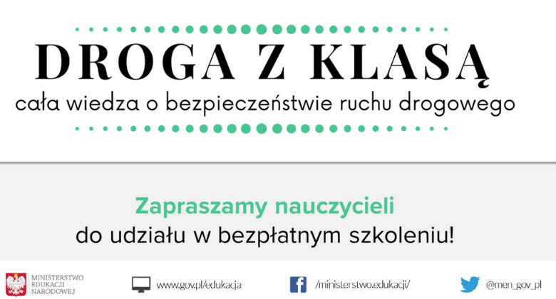 Bezpłatne szkolenia dla nauczycieli z&nbsp;zakresu bezpieczeństwa ruchu drogowego
