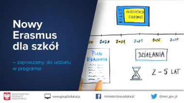 Nowy Erasmus dla szkół – zapraszamy do&nbsp;udziału w&nbsp;programie