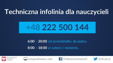 Rusza techniczna infolinia dla nauczycieli
