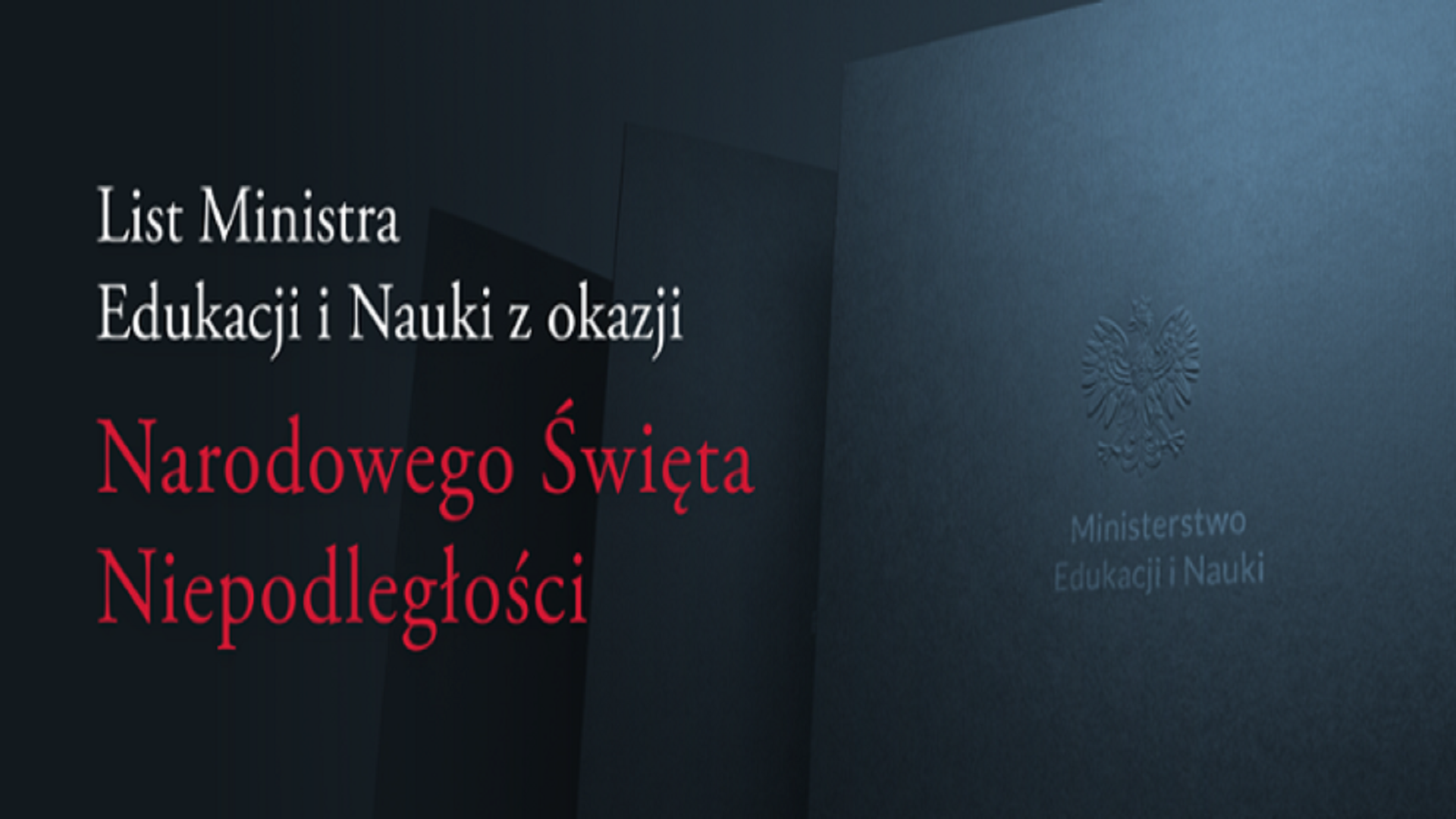 List Ministra Edukacji i&nbsp;Nauki z&nbsp;okazji Narodowego Święta Niepodległości