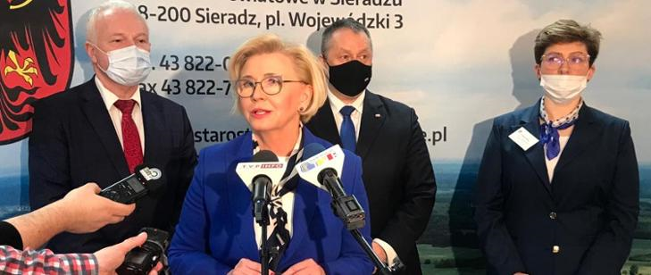 Inauguracja projektu SCWEW w&nbsp;Sieradzu z&nbsp;udziałem wiceminister Marzeny Machałek