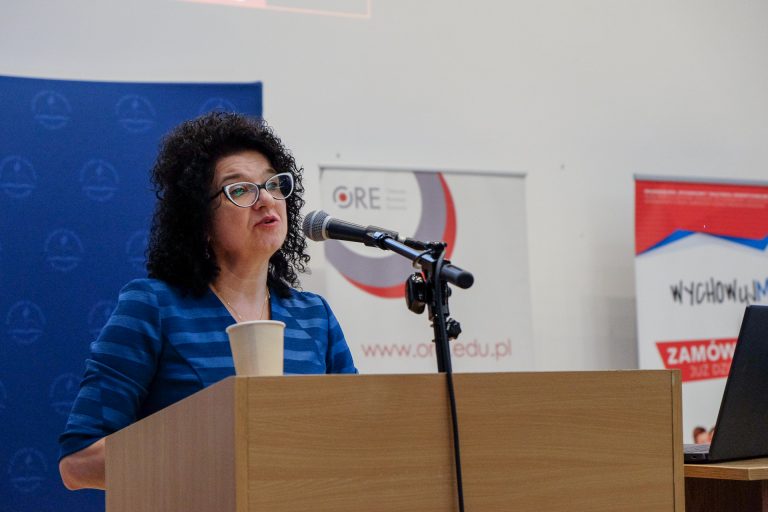 Wystąpienie Anny Powązki - przedstawicielki WRKSO ORE