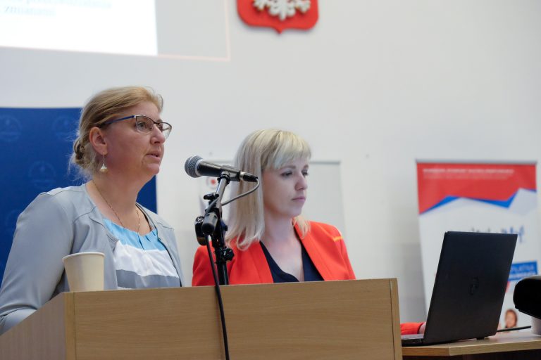Wystąpienie Magdaleny Kozioł, doradca metodycznego WDŻ oraz Anny Radziwiłko, nauczyciela konsultanta w Lubelskim Samorządowym Centrum Doskonalenia Nauczycieli