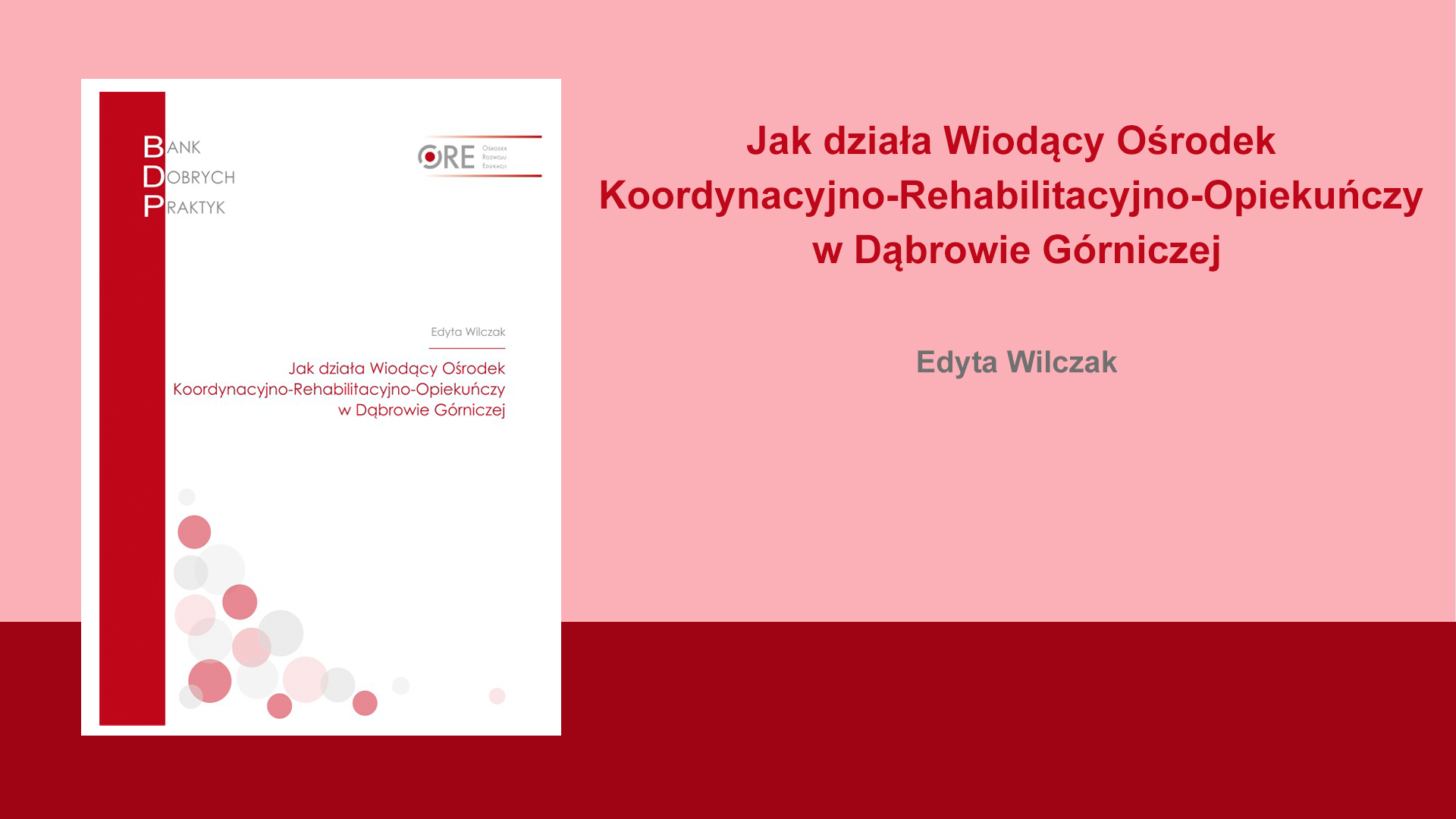 Jak działa Wiodący Ośrodek Koordynacyjno-Rehabilitacyjno-Opiekuńczy w&nbsp;Dąbrowie Górniczej