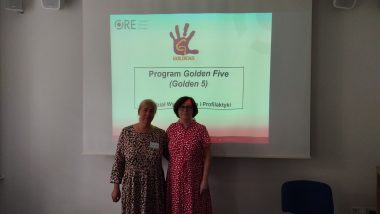 Trenerki Programu Golden Five - (od lewej) Magdalena Wieczorek i Dorota Macander