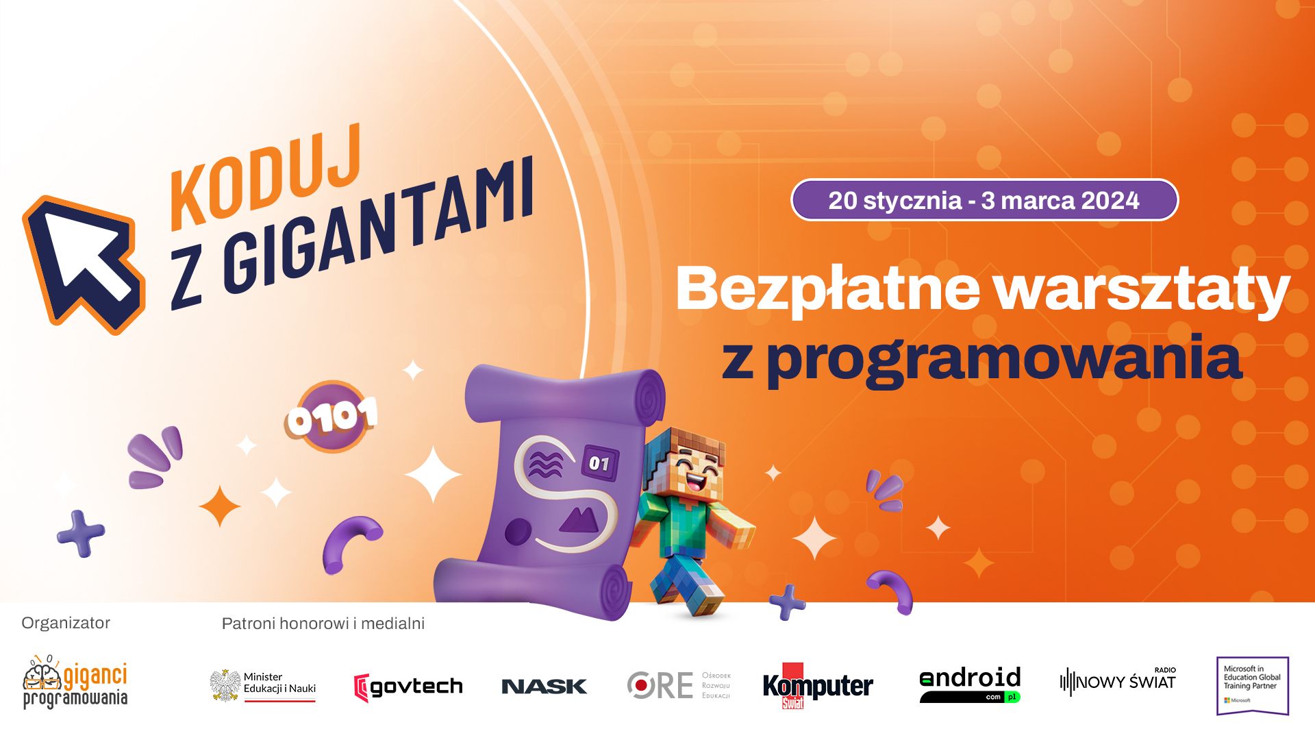 Koduj z&nbsp;Gigantami po&nbsp;raz czternasty! Zapisy na&nbsp;największe bezpłatne warsztaty z&nbsp;programowania wystartowały