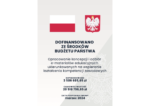 na grafice napis Dofinansowano ze środków budżetu państwa Opracowanie koncepcji i odbiór e-materiałów edukacyjnych ukierunkowanych na wspieranie kształcenia kompetencji zawodowych, dofinansowanie 3 miliony 586 tysięcy 685 złotych 65 groszy, całkowita wartość 20 milionów 518 tysięcy 796 złotych 65 groszy, data podpisania umowy marzec 2024, u góry grafiki biało-czerwona flaga Polski, obok flagi godło Polski biały orzeł na czerwonym tle