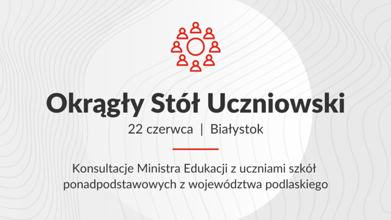 Okrągły stół uczniowski – zapraszamy uczniów i&nbsp;uczennice do&nbsp;dialogu o&nbsp;szkole