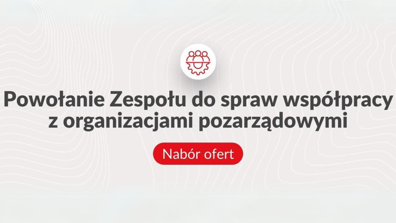 Zespół do&nbsp;spraw współpracy z&nbsp;organizacjami pozarządowymi