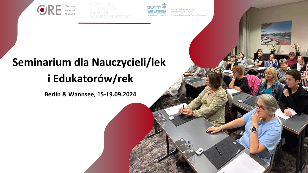 Seminarium poświęcone tematowi Holokaustu. Berlin & Wannsee, 15-19.09.2024