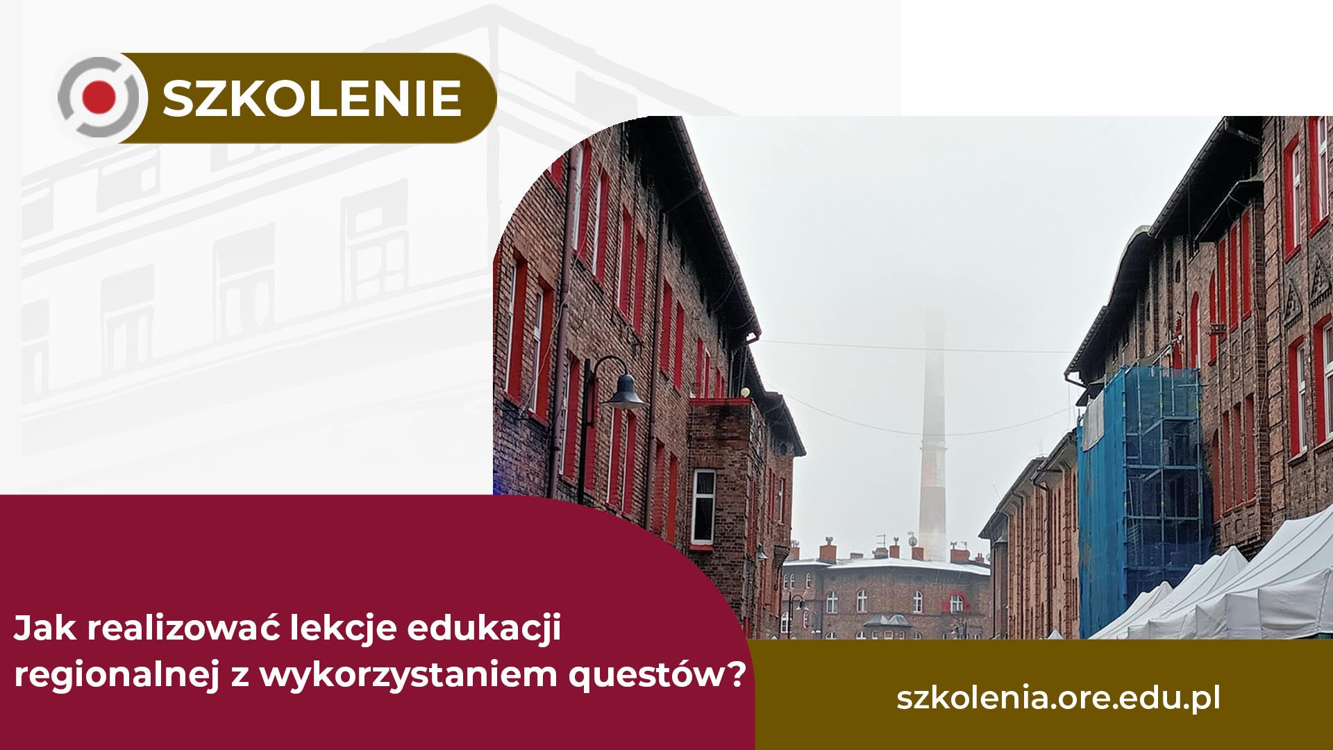 Szkolenie „Jak realizować lekcje edukacji regionalnej z&nbsp;wykorzystaniem questów?”