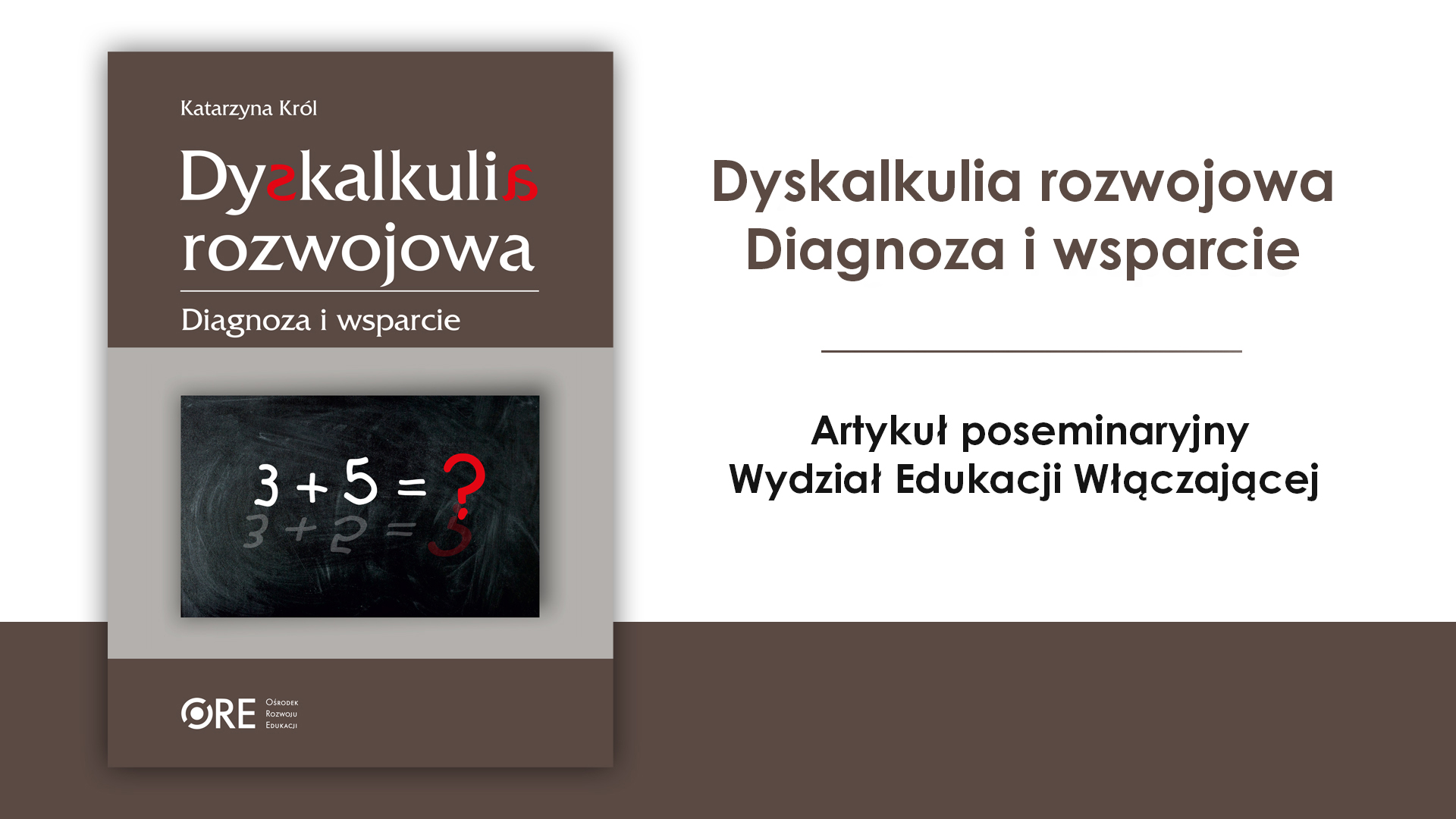 Dyskalkulia rozwojowa. Diagnoza i&nbsp;wsparcie