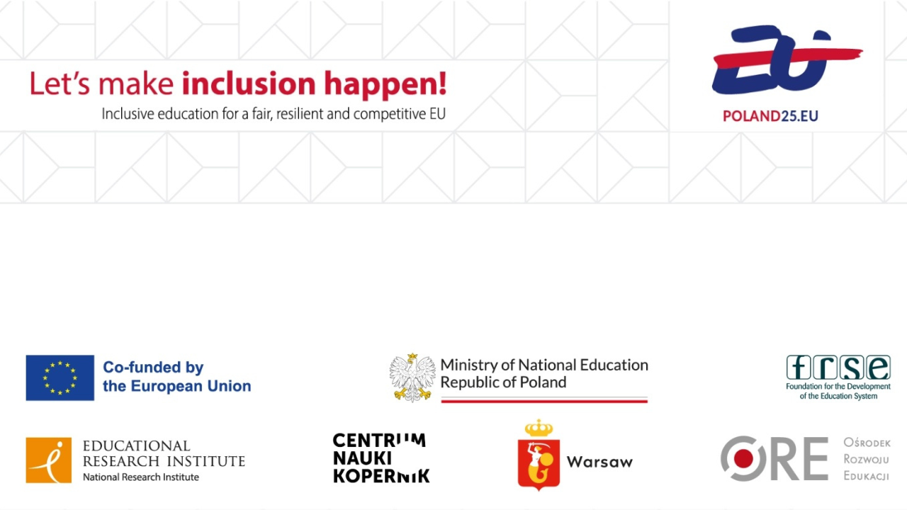 Konferencja „Edukacja włączająca dla sprawiedliwej, silnej i&nbsp;konkurencyjnej Unii Europejskiej” – transmisja online