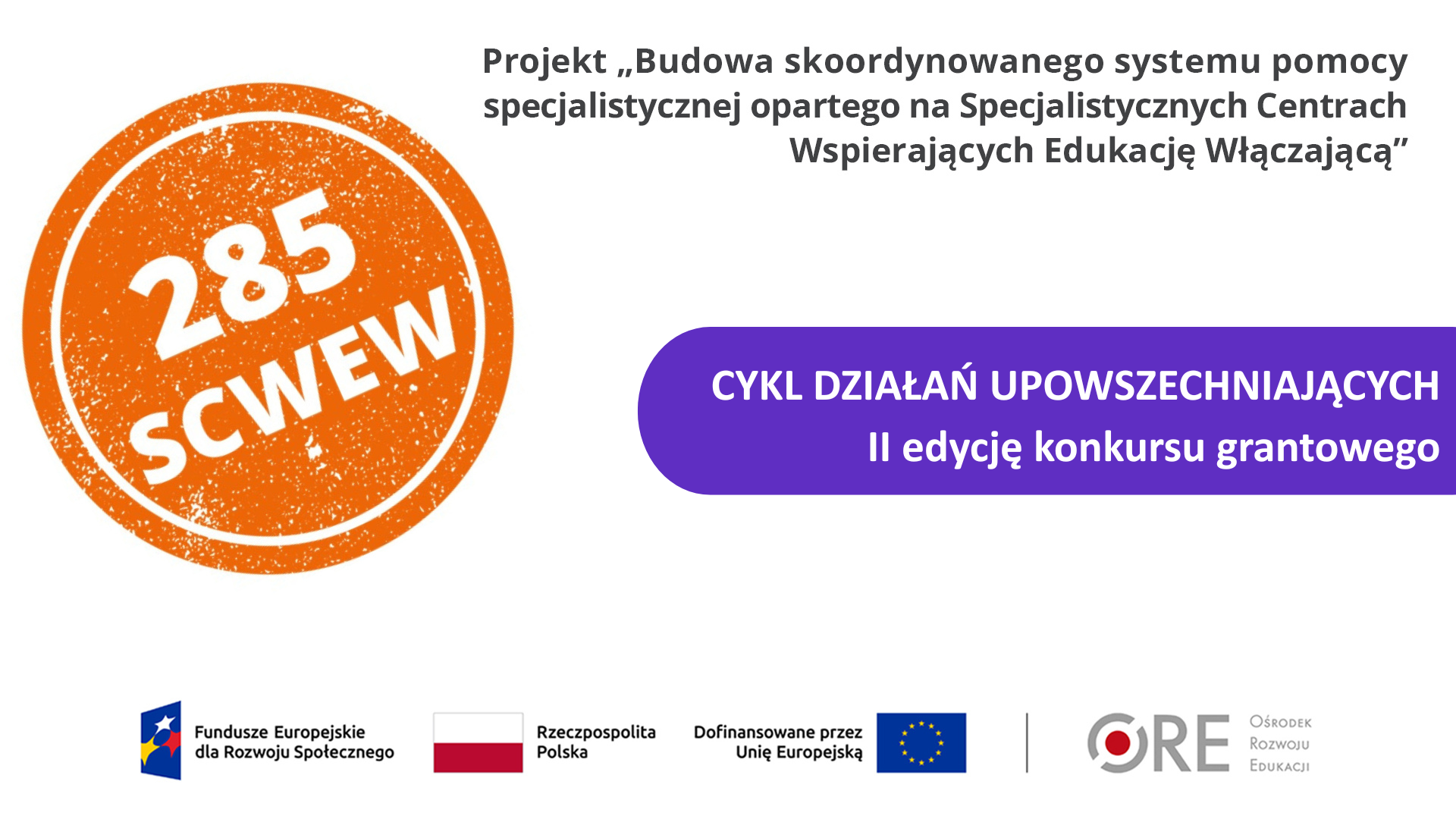 Cykl działań upowszechniających II&nbsp;edycję konkursu grantowego