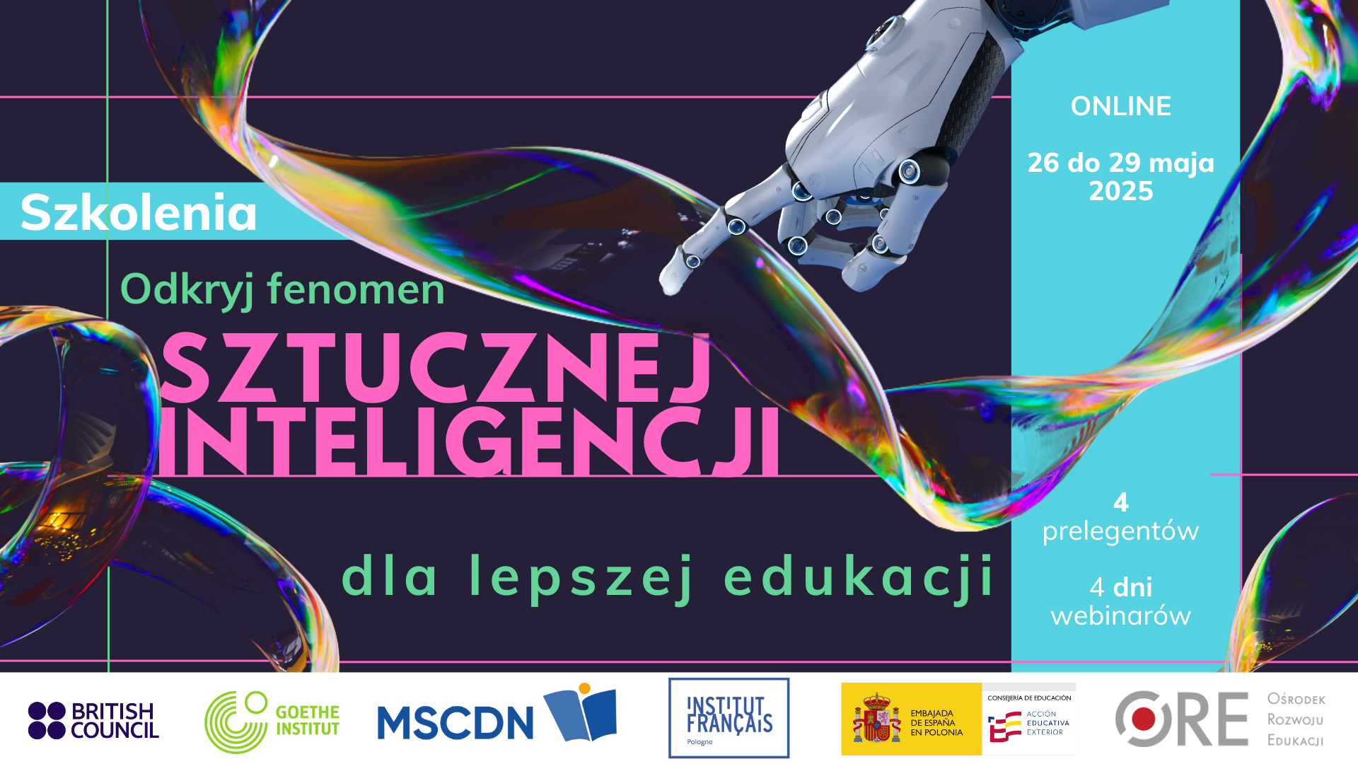 Szkolenia online w&nbsp;ramach Wiosennej Akademii Językowej na&nbsp;BIS pn.&nbsp;„Odkryj fenomen sztucznej inteligencji dla lepszej edukacji”