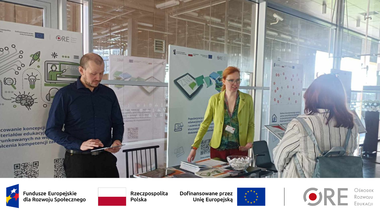 Prezentacja e-materiałów do&nbsp;kształcenia zawodowego podczas konferencji „Wyzwania dla doradztwa zawodowego w&nbsp;Branżowych Centrach Umiejętności” w&nbsp;Centrum Nauki Kopernik”