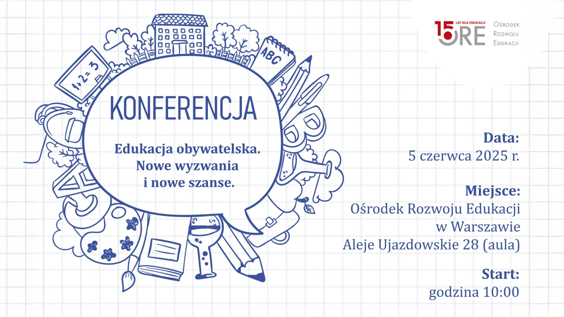 Konferencja „Edukacja obywatelska w&nbsp;szkole. Nowe wyzwania i&nbsp;nowe szanse”