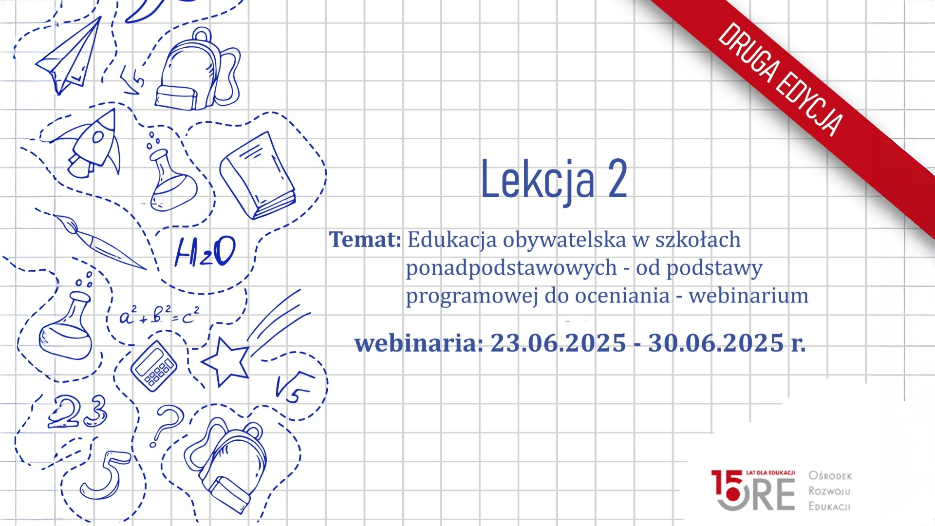 Edukacja obywatelska w&nbsp;szkołach ponadpodstawowych – druga edycja szkolenia online