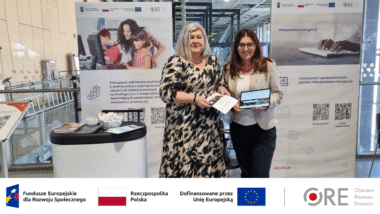 Główna ekspertka merytoryczna (od lewej) Joanna Maksimiuk oraz kierowniczka projektu Lidia Puławska