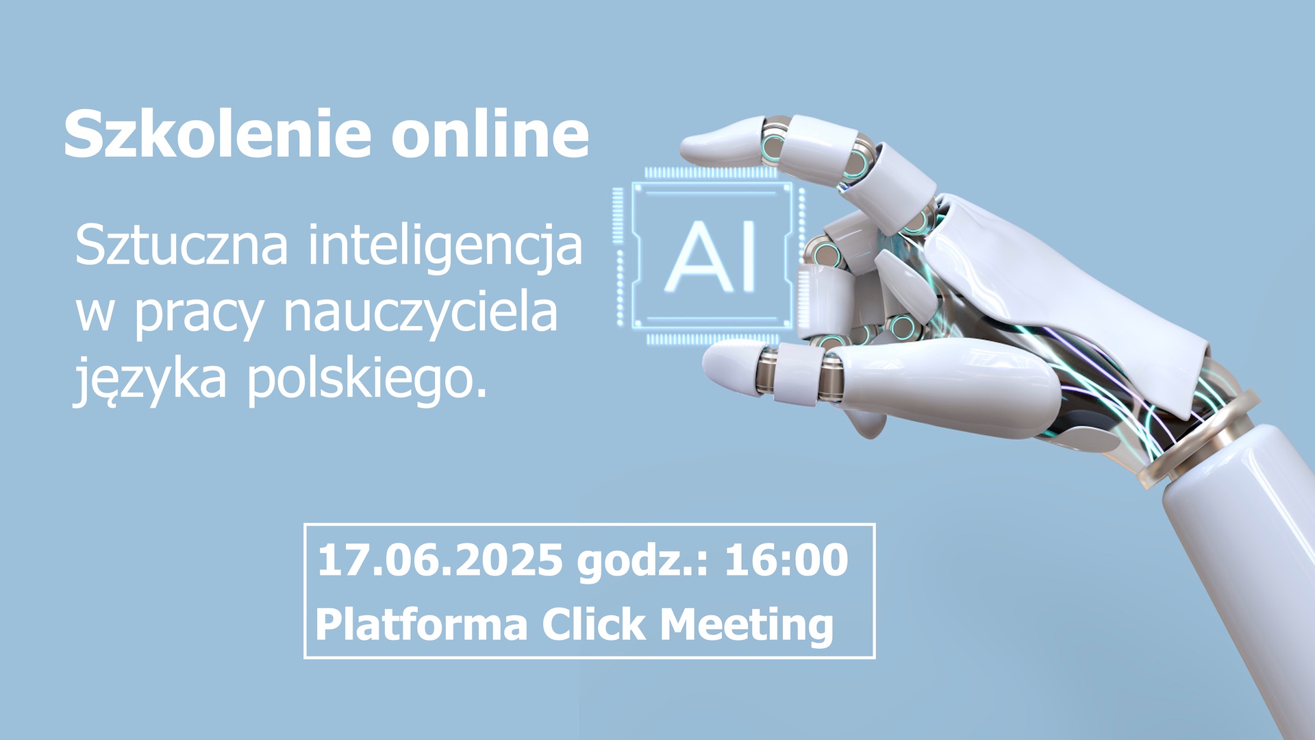 Szkolenie „Sztuczna inteligencja w&nbsp;pracy nauczyciela języka polskiego”