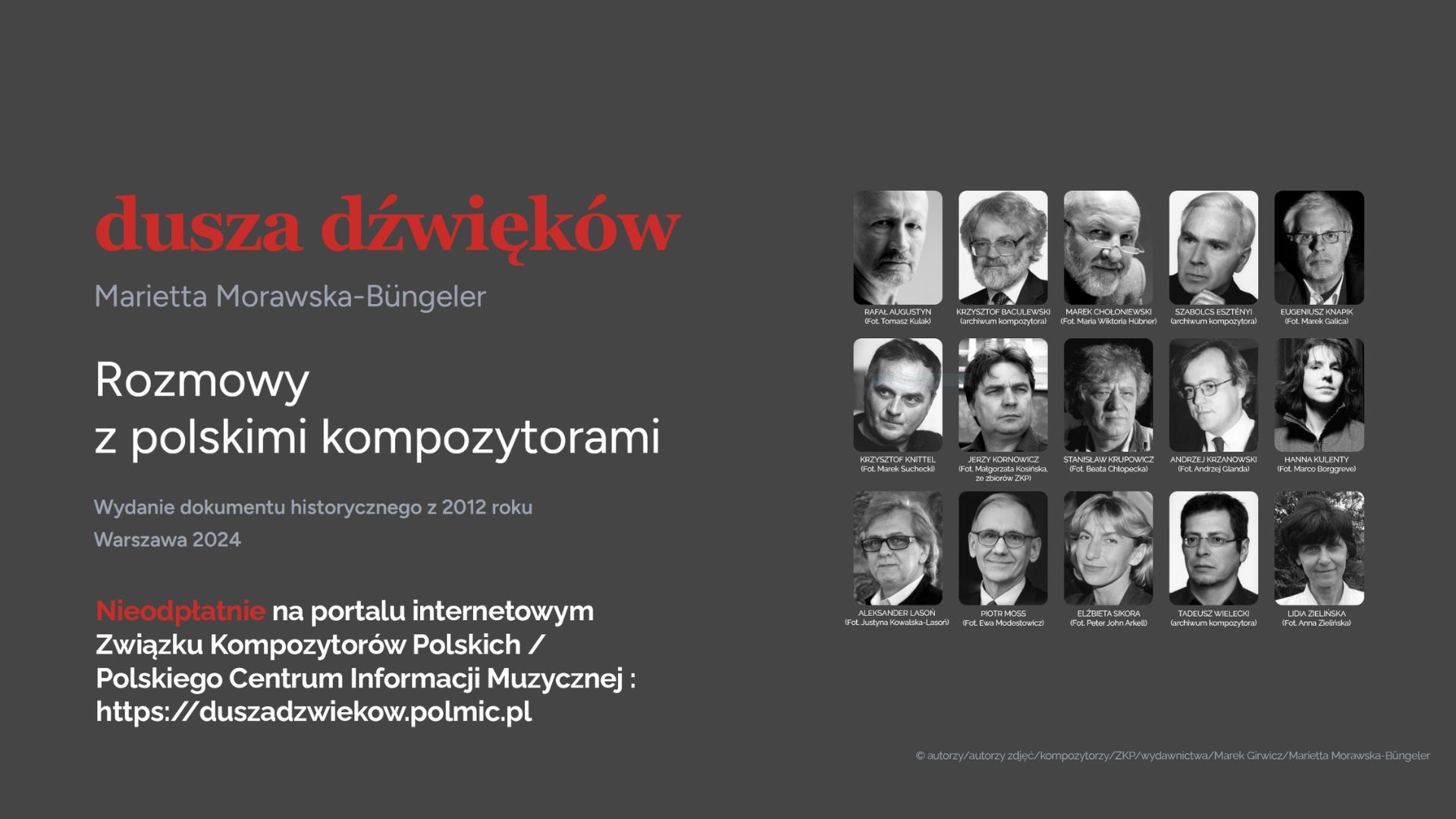 Spotkanie z&nbsp;autorką książki „Dusza dźwięków. Rozmowy z&nbsp;polskimi kompozytorami”