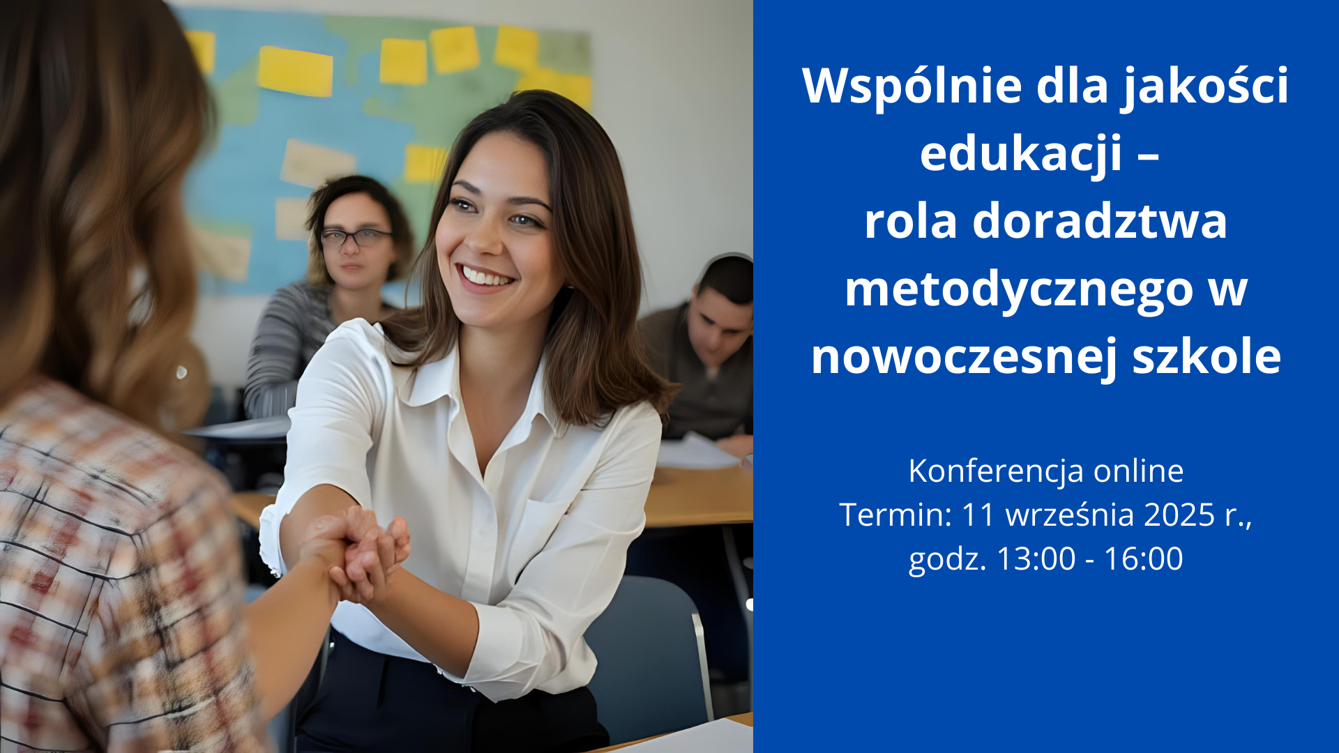 Konferencja „Wspólnie dla jakości edukacji – rola doradztwa metodycznego w&nbsp;nowoczesnej szkole”