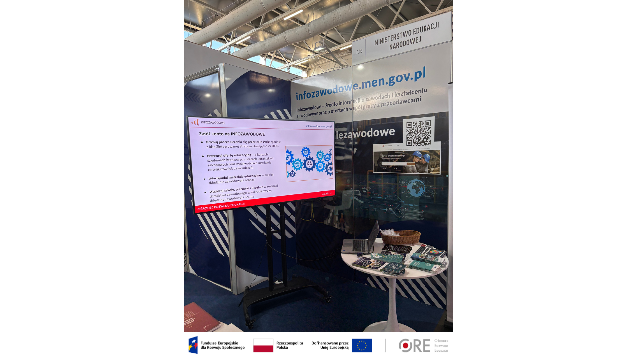 Promocja portalu infozawodowe.men.gov.pl na targach TRAKO