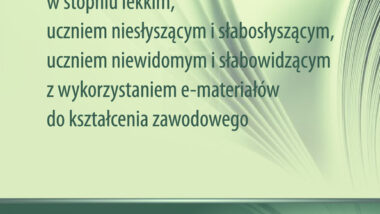 Praca z uczniem z niepełnosprawnością intelektualną w stopniu lekkim, uczniem niesłyszącym i słabosłyszącym, uczniem niewidomym i słabowidzącym z wykorzystaniem e-materiałów do kształcenia zawodowego. Przewodnik metodyczny dla nauczycieli kształcenia zawodowego