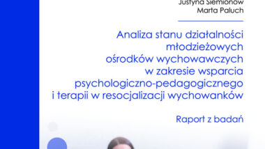 Analiza stanu działalności młodzieżowych ośrodków wychowawczych w zakresie wsparcia psychologiczno-pedagogicznego i terapii w resocjalizacji wychowanków – Raport z badań