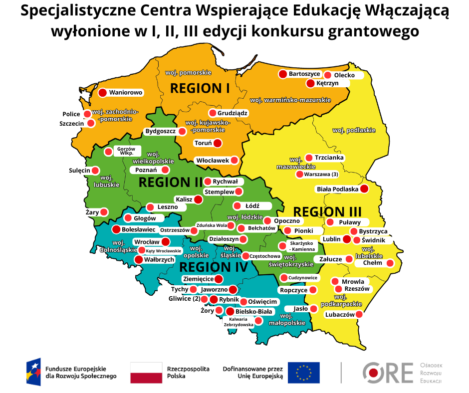 Sieć SCWEW – realizowane przedsięwzięcia grantowe