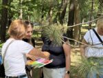 Część warsztatowa szkolenia – uczestnicy podczas zajęć terenowych