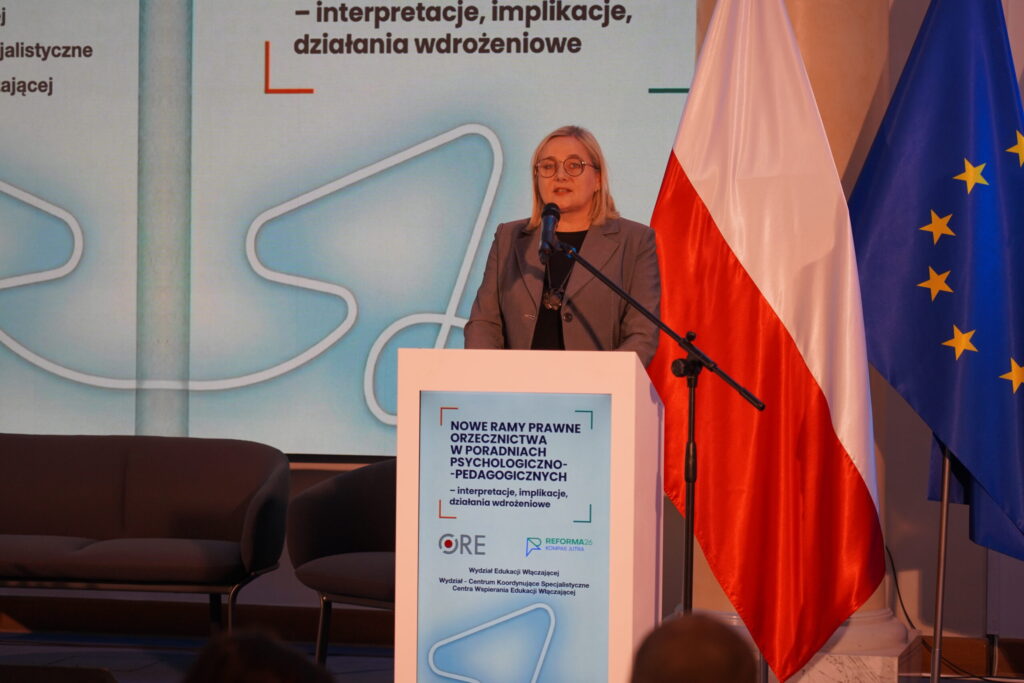 Powitanie gości i uczestników przez wicedyrektor ORE Marzennę Habib