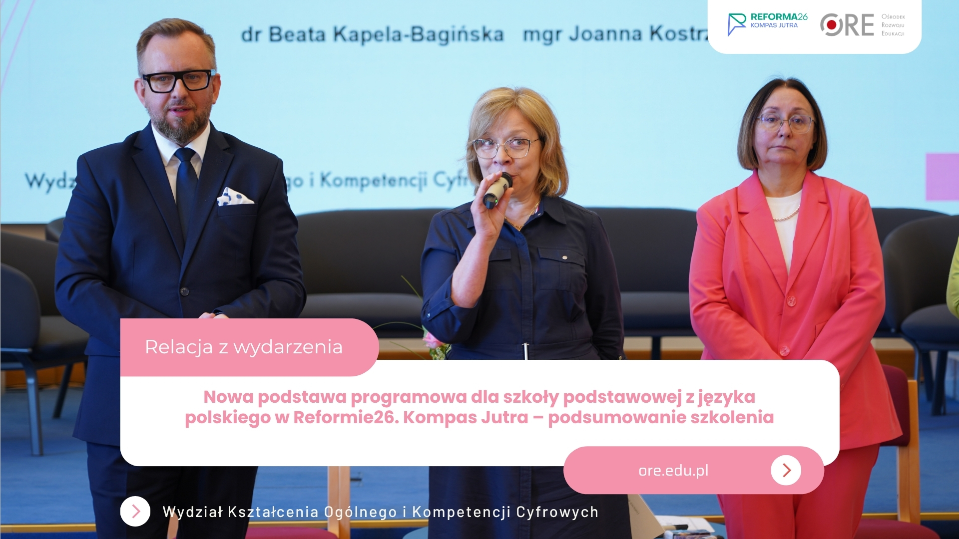 Nowa podstawa programowa dla szkoły podstawowej z języka polskiego w Reformie26. Kompas Jutra – podsumowanie szkolenia